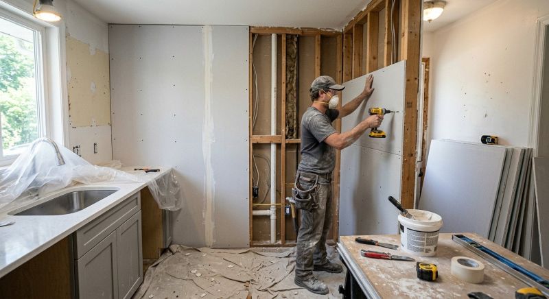 Kitchen Drywall Repair Service