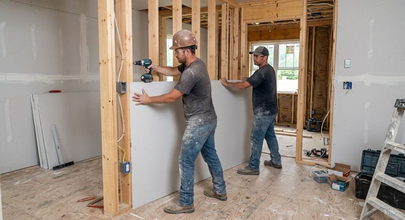 Garage Wallboard Installation in Conroe, TX